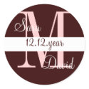 Custom Monogram label stickers