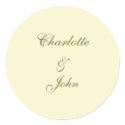 Custom Monogram label sticker