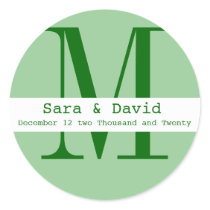 Custom Monogram label stickers by blessedwedding Custom Monogram label stickers
