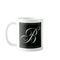 Custom Monogram Mug - Initial B mugs