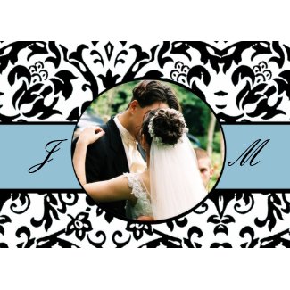 Custom Monogram & Photo Card card