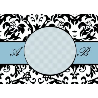 Custom Monogram & Photo Card card