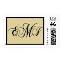 Custom Monogram Postage postage