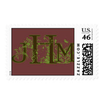 Custom Monogram Postage stamps