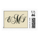 Custom Monogram Postage postage