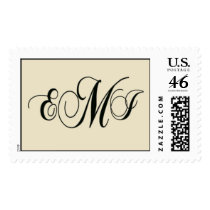 Custom Monogram Postage postage