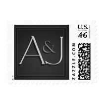 Custom monogram postage postage