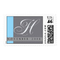 Custom Monogram Postage H postage