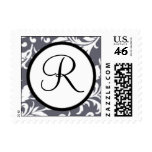 Custom Monogram Postcard Stamps