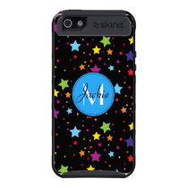 Custom Monogram Rainbow Stars iPhone 5 Cover