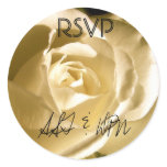Custom Monogram RSVP Wedding Sticker