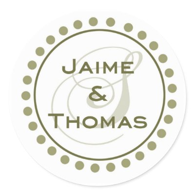 Custom Monogram Sticker by aurelledesigns