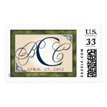 Custom Monogram Wedding Postage stamps