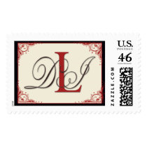 Custom Monogram Wedding Postage stamps