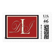 Custom Monogram Wedding Postage stamps