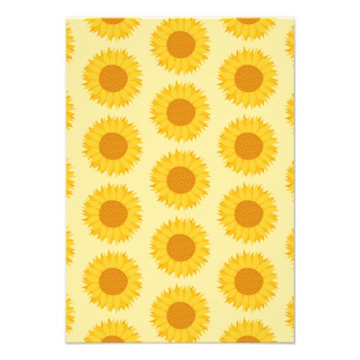 Custom Monogram, with Yellow Sunflowers. Invitation