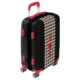 Custom Monogrammed Baseball Suitcase
