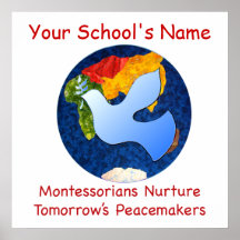 Custom Montessorians Nurture Peacemakers Print