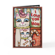 Custom Mother's Day / Birthday Cats card