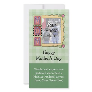 Custom Mother's Day Photo Cards photocard