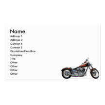 Custom Motorcycle Business Cards