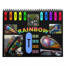 Custom Motorcycle paint midi 12 month Calendars