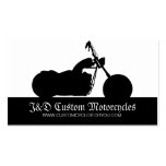 Custom Motorcycles Biker Shop Business Cards
