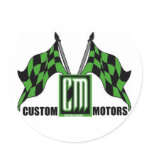 custom motors logo stickers by custommotorsceo custom motors logo stickers