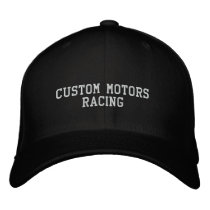 CUSTOM MOTORSRACING embroidered hats by custommotorsceo CUSTOM MOTORSRACING embroidered hats