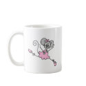 Custom Mouse Ballerina Mug by stick_figures Custom Mouse Ballerina Mug