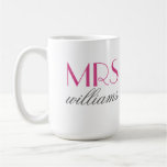 Custom Mrs. Coffee Mug | Bride-to-Be Gifts