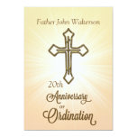 Custom Name & 20th Year, Invitation, Ordination Card
