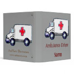 Custom Name Ambulance Truck Vinyl Binder
