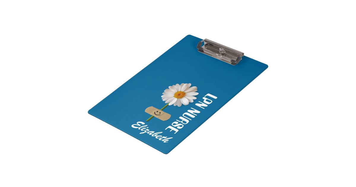 Custom Name and Designation Clipboard for Nurse Zazzle