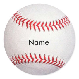 Custom Name Baseball Stickers