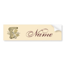 Custom Name Beautician Bumper Sticker