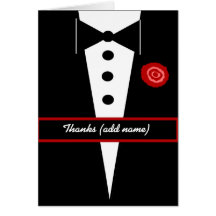 CUSTOM NAME Best Man Wedding Thank You Greeting Card