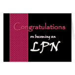 CUSTOM NAME Congratulations - LPN Greeting Cards