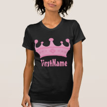 Custom Name Crown Tee Shirt