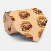 Custom Name Firefighter Firetruck Ties