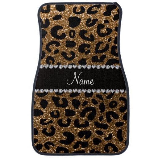 custom name gold glitter cheetah print car floor mat zazzle custom name gold glitter cheetah print car floor mat zazzle