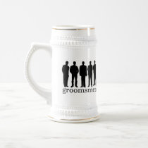 Custom name groomsman bachelor beer stein mug