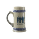 Custom name groomsman bachelor blue beer stein mug