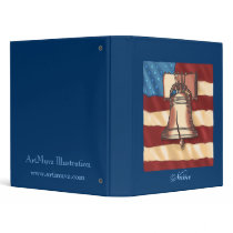 Custom Name Liberty Bell Binders