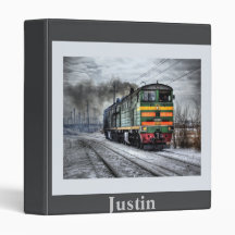 Custom Name Locomotive Binders