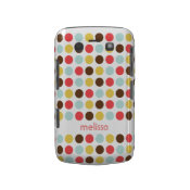 Custom name modern polka dot colorful pattern casematecase