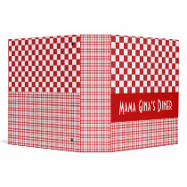 Custom Name Mom's Diner 2" Binder