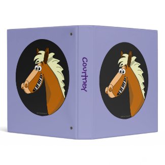 Piano Horse Custom 3 Ring Binder for Music Students
