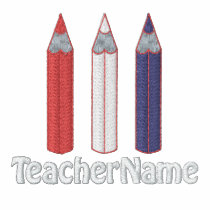 Custom Name Red, White & Blue Embroidered Polo Shirt