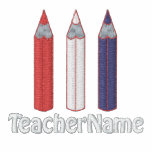 Custom Name Red, White &amp; Blue Embroidered Polo Shirt